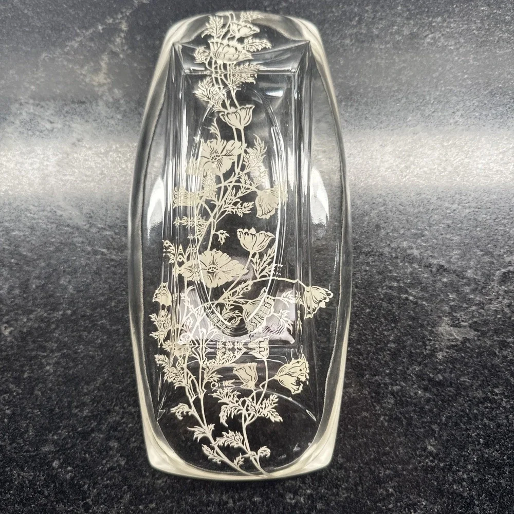 SILVER‎ CITY Flanders Clear Celery Relish Dish 9.5